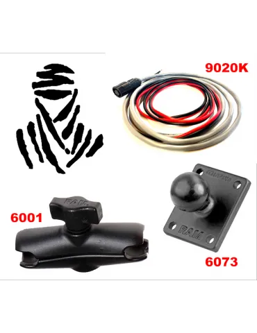 MOUNTING KIT: 9020K voedingskabel + 2 RAM-Mount 6001, 6073