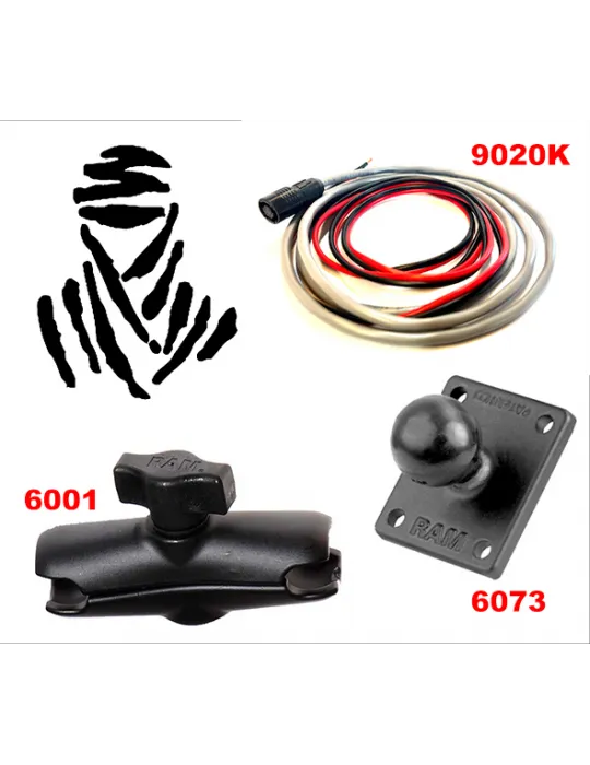 MOUNTING KIT: 9020K voedingskabel + 2 RAM-Mount 6001, 6073